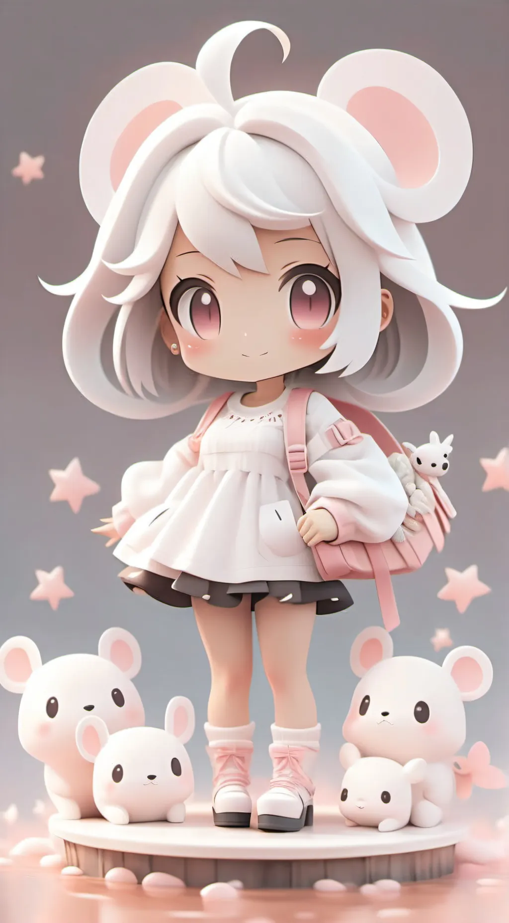 ai character: Human Eevee background