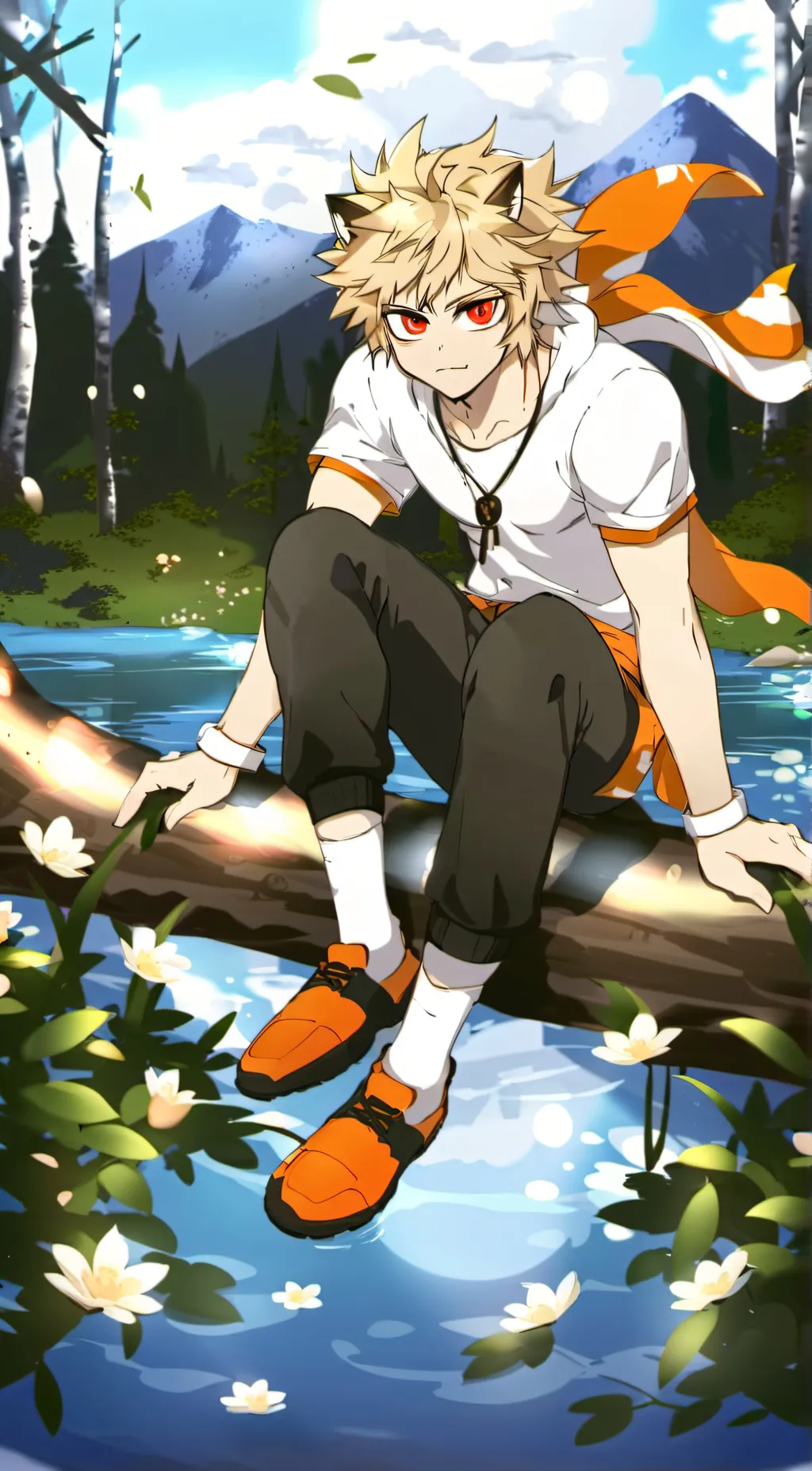 ai character: Bakugou katsuki background