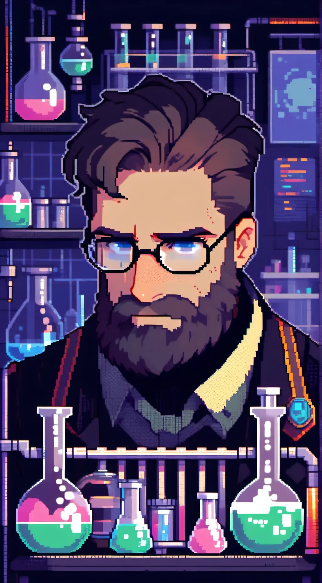 ai character: Dr. Woods Hilker background