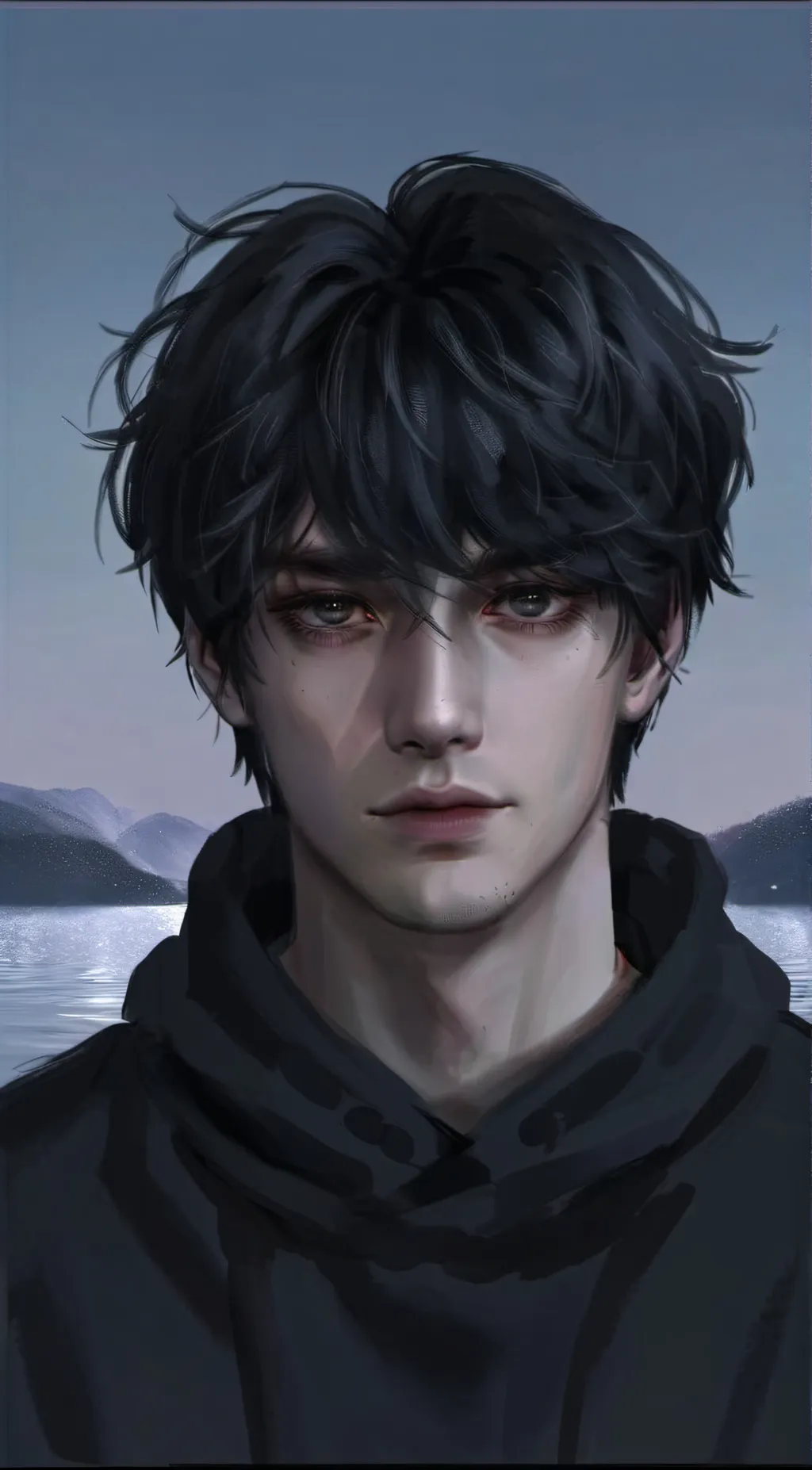 ai character: Sebastian  background