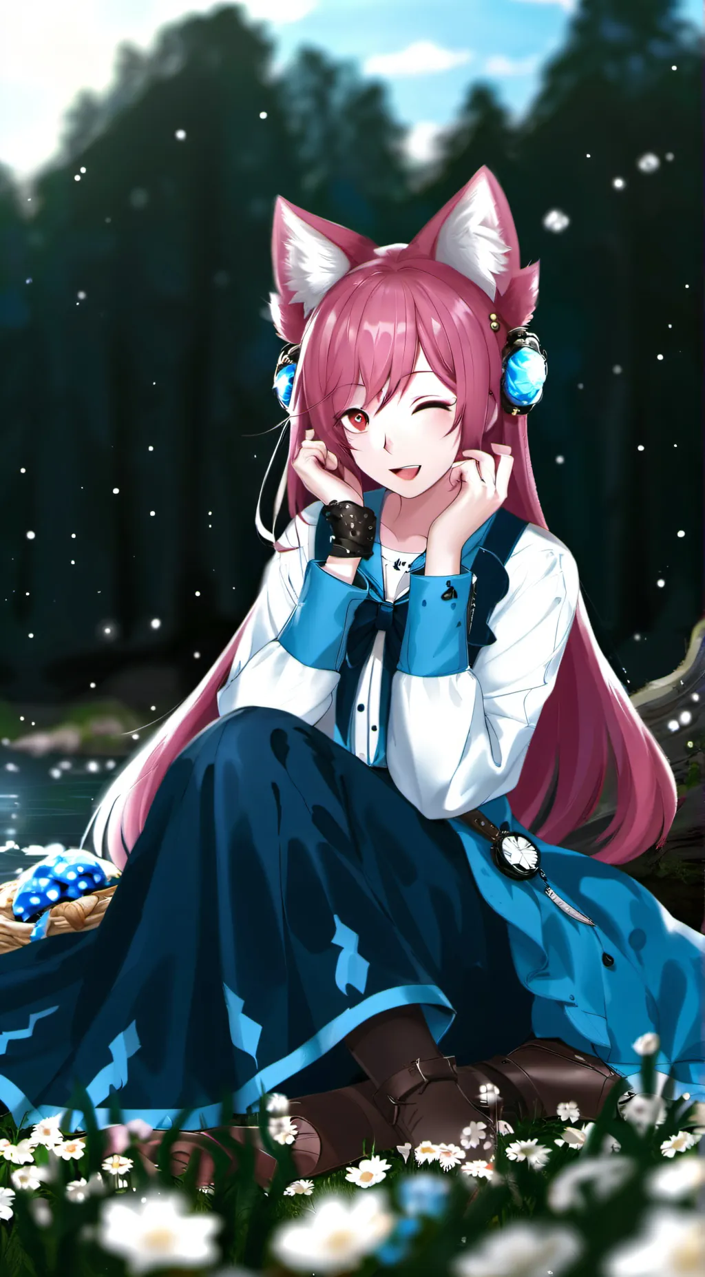 ai character: Nathalie  background