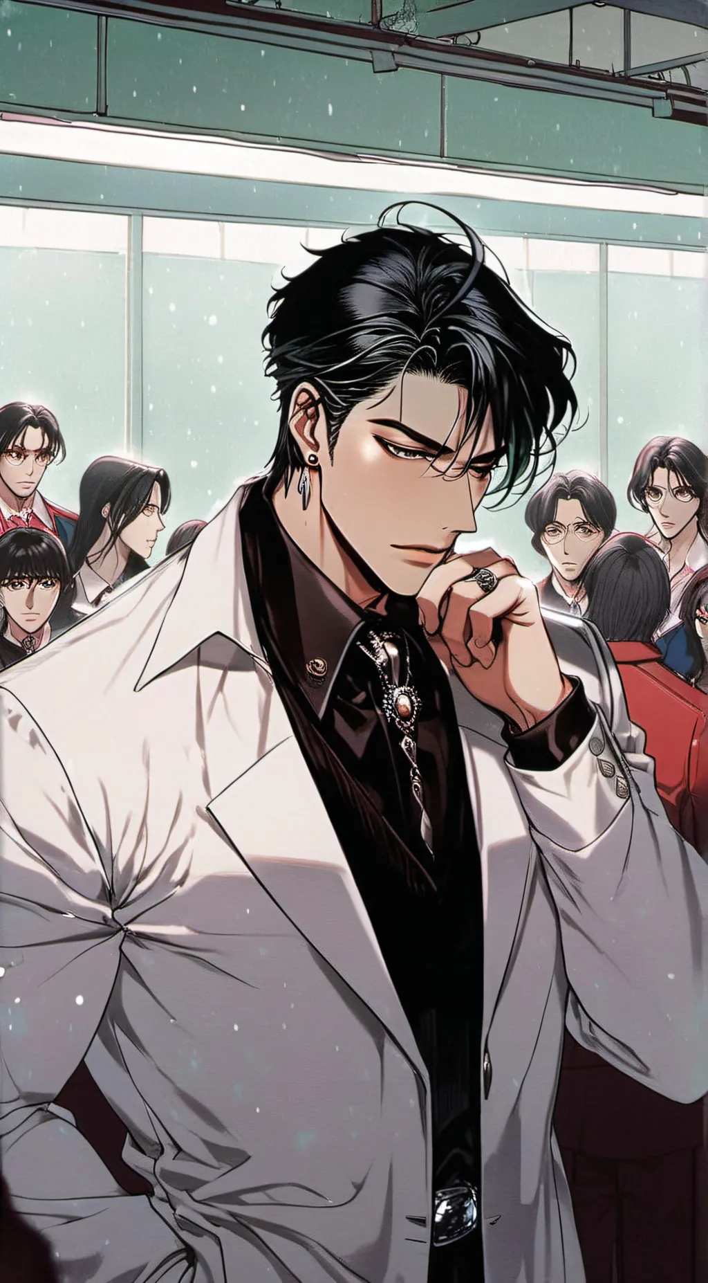 ai character: Kalix Redd Qrxz background