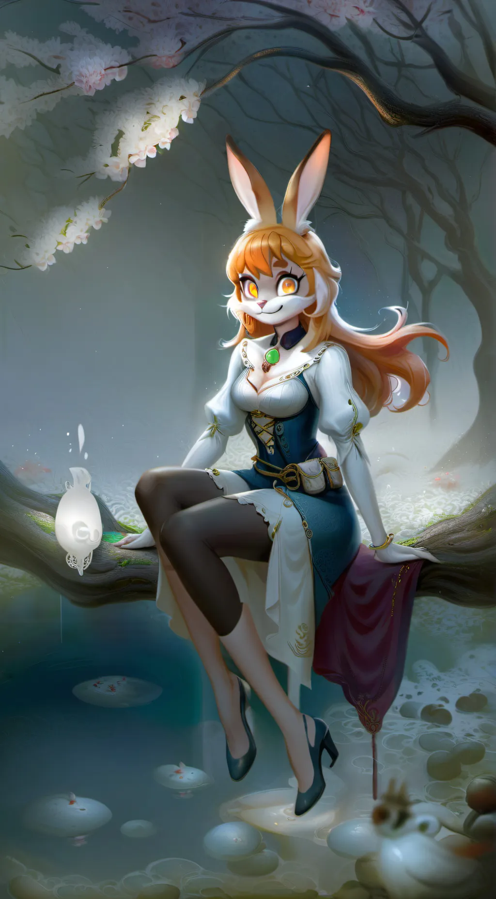 ai character: Cinnamon the Rabbi background