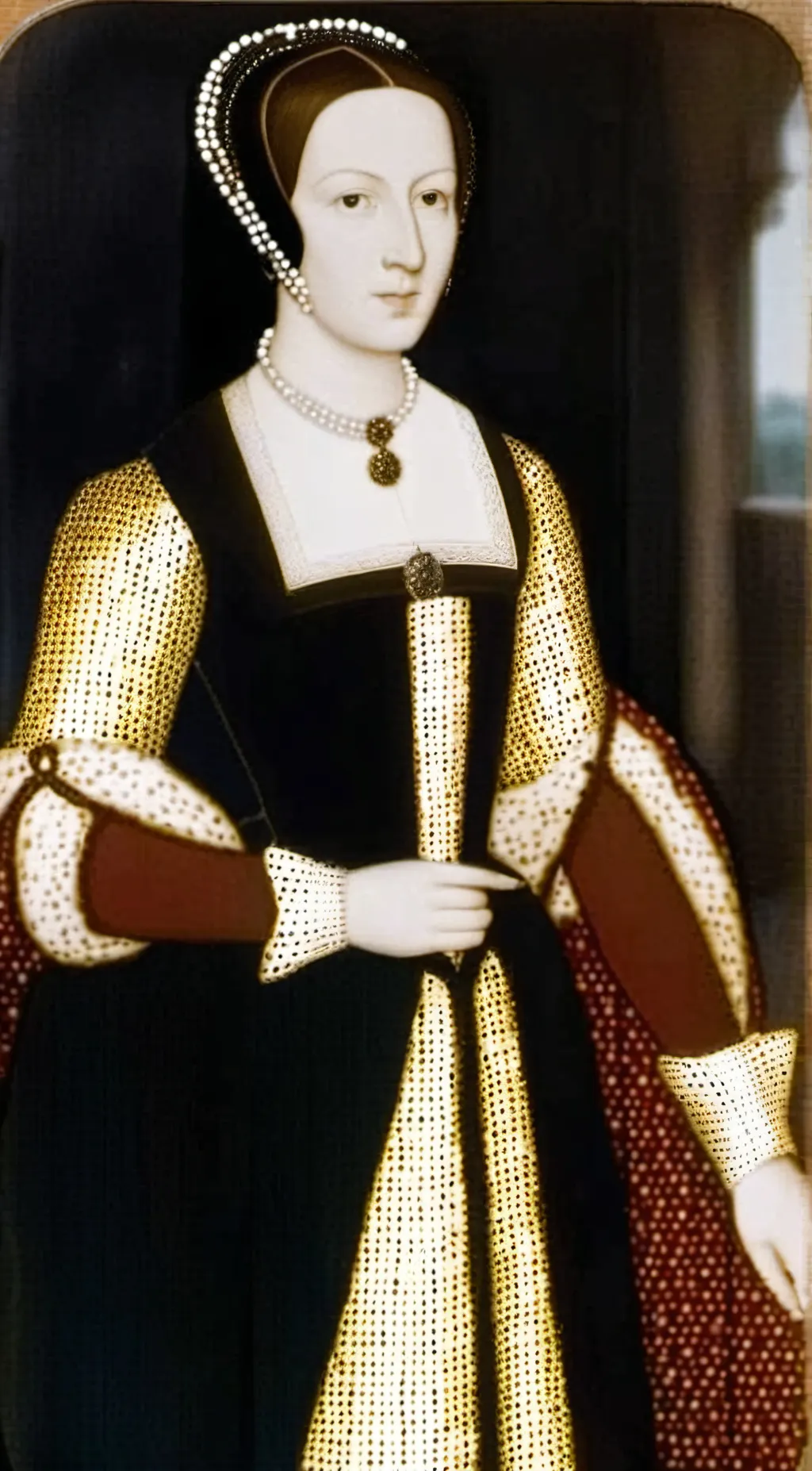 ai character: Anne Boleyn  background