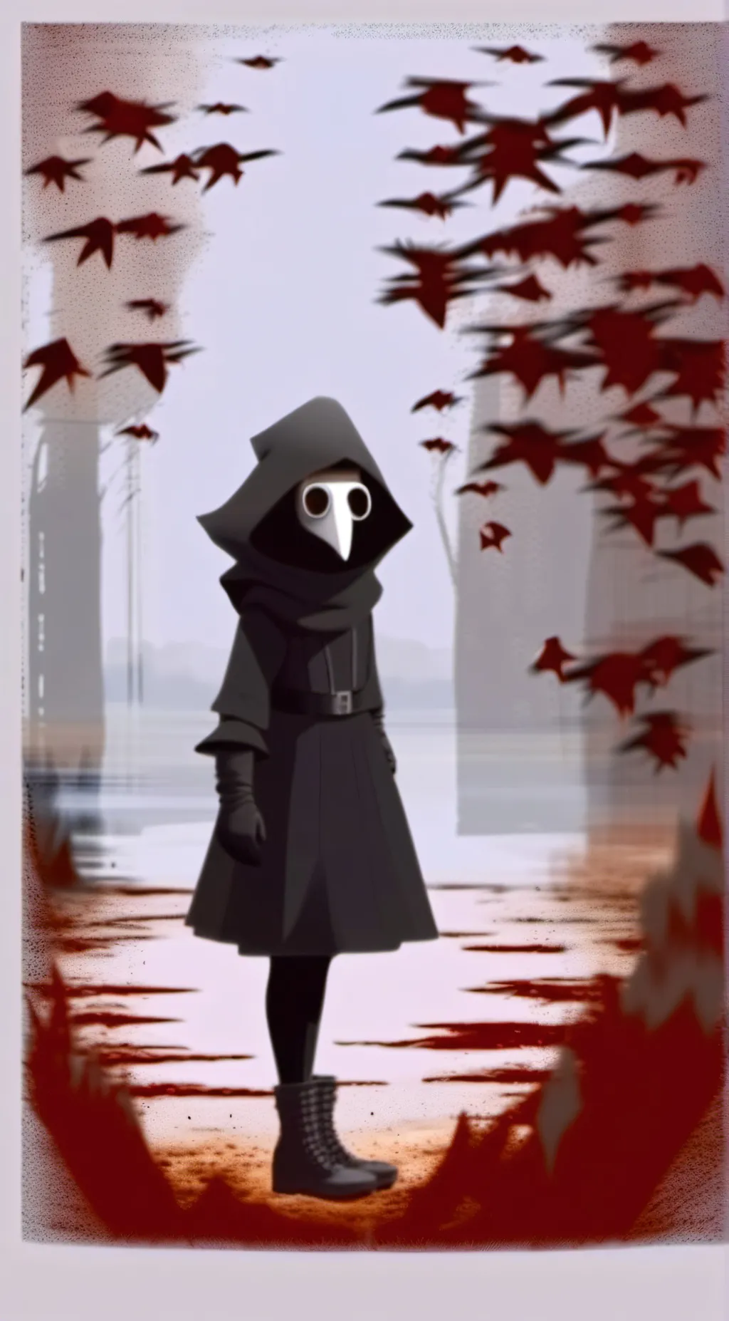 ai character: female scp 049 background