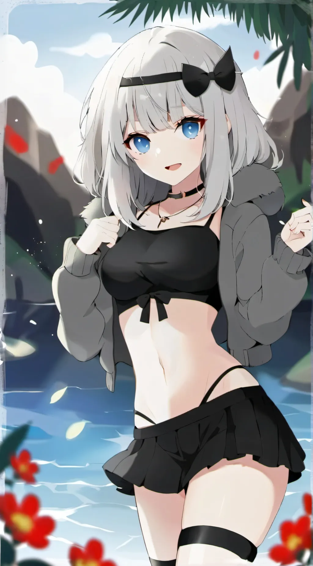 ai character: Sexy girl background