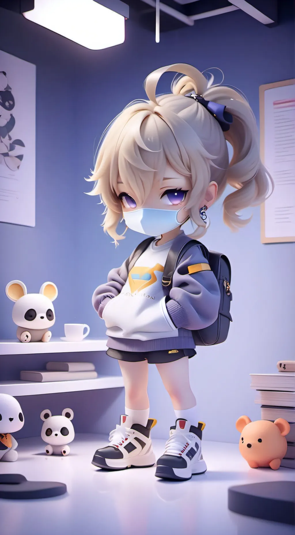 ai character: Bella pakestine background