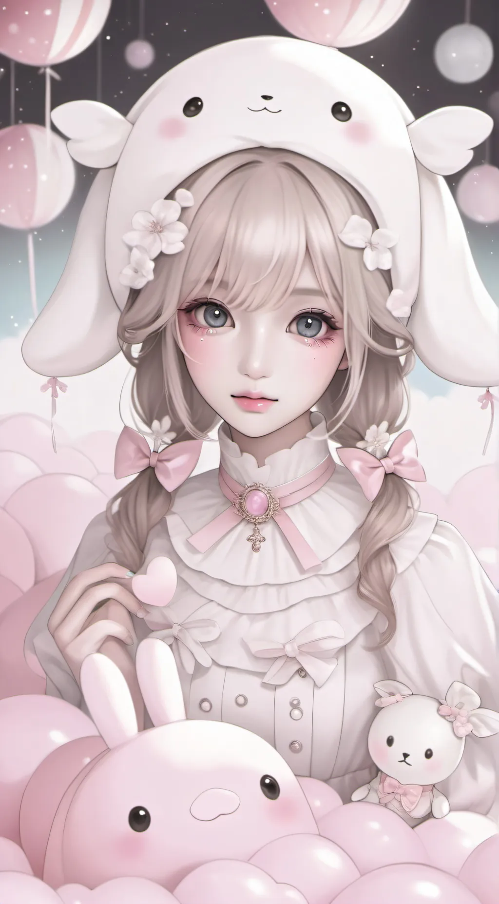 ai character: Winter background