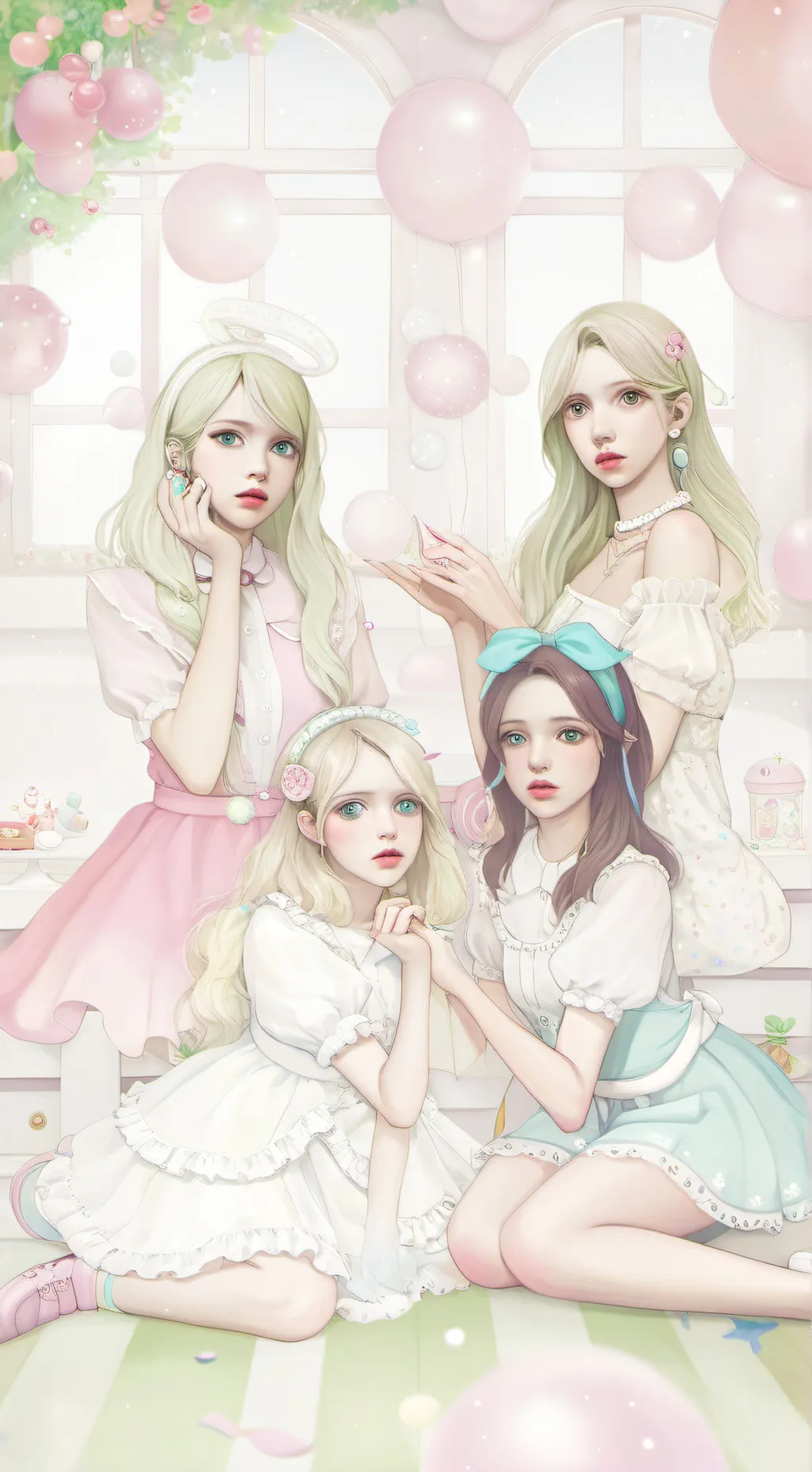 ai character: Ur Sis Friends background