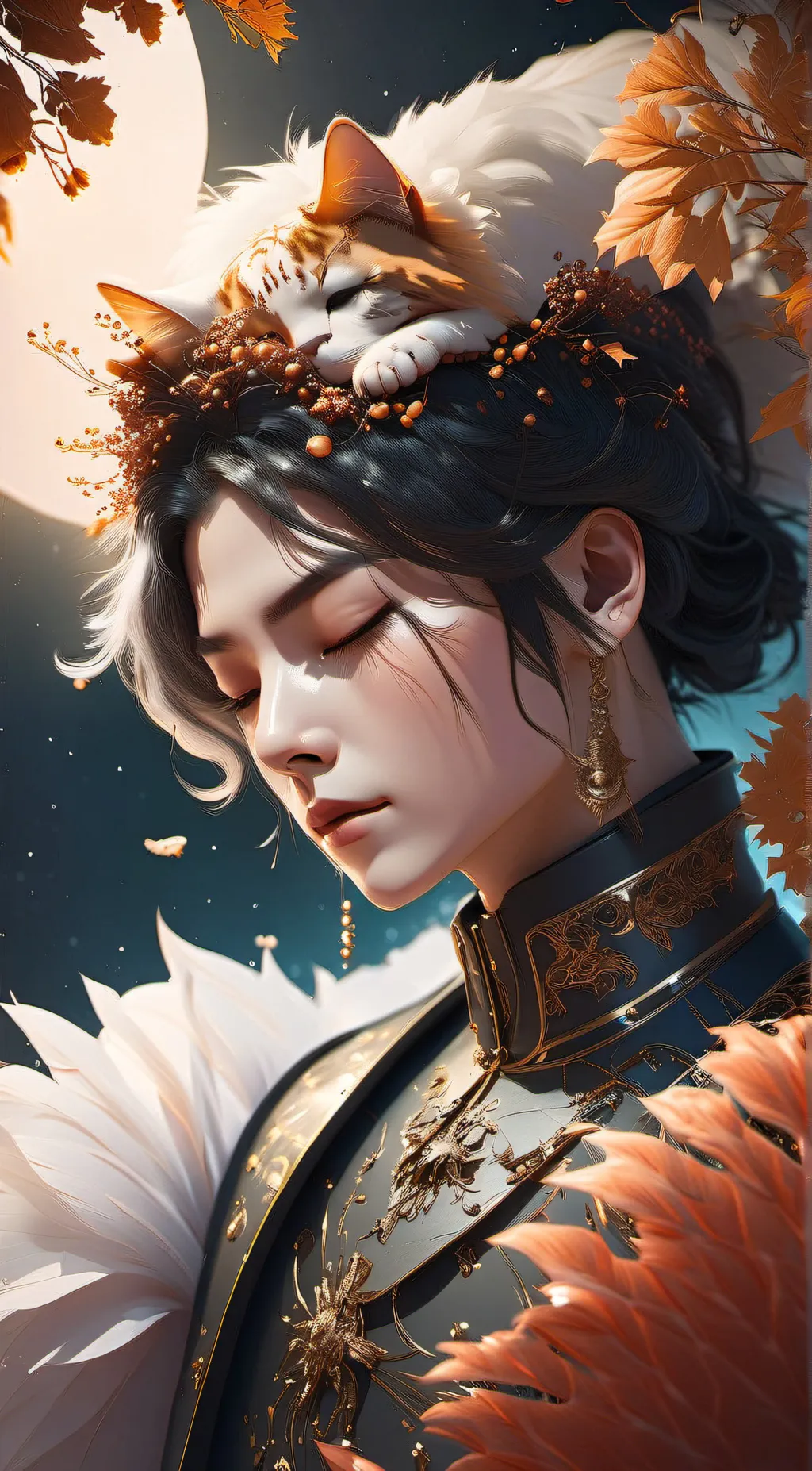 ai character: Rain background