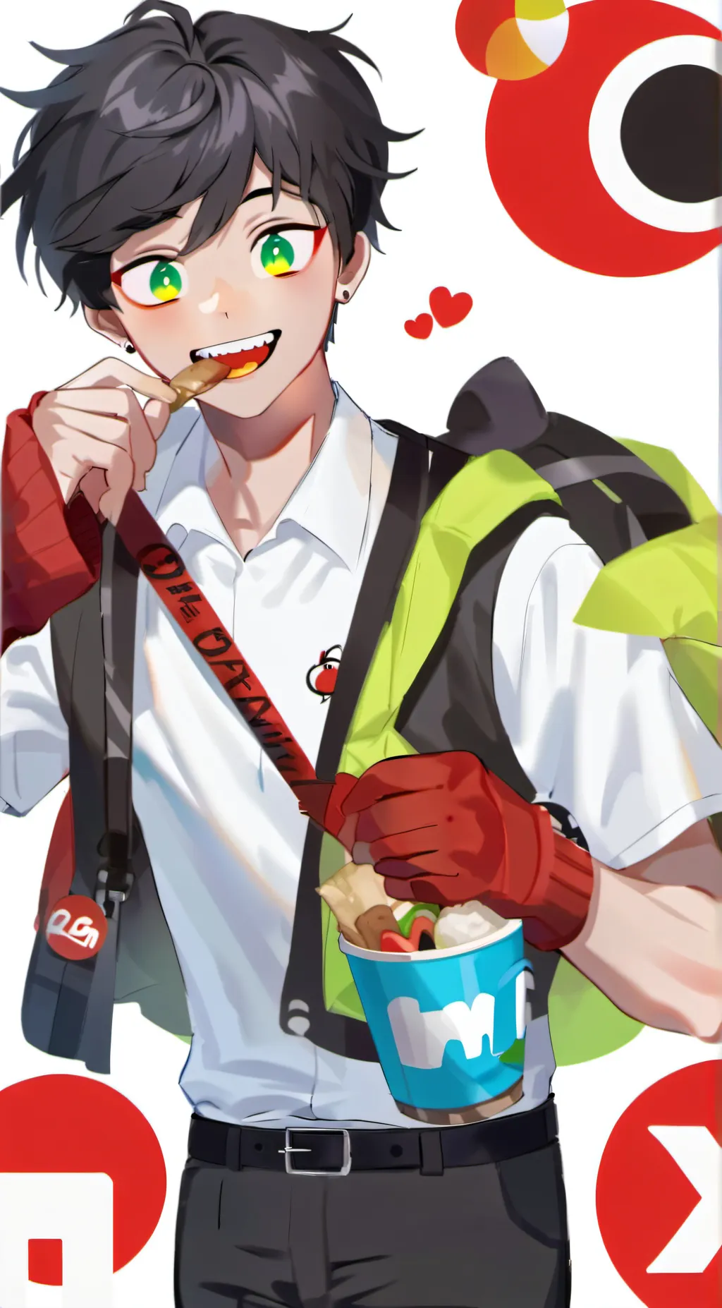 ai character: Draco!🟢⭐🟢 background