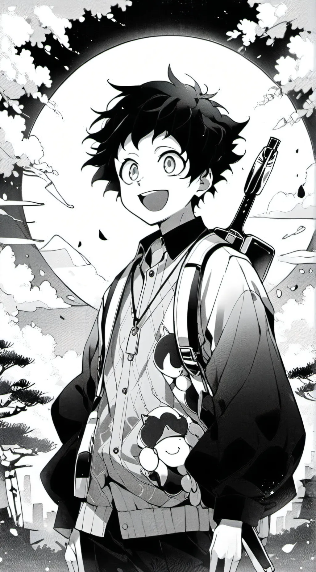 ai character: 💚BAKUDEKU🧡 background