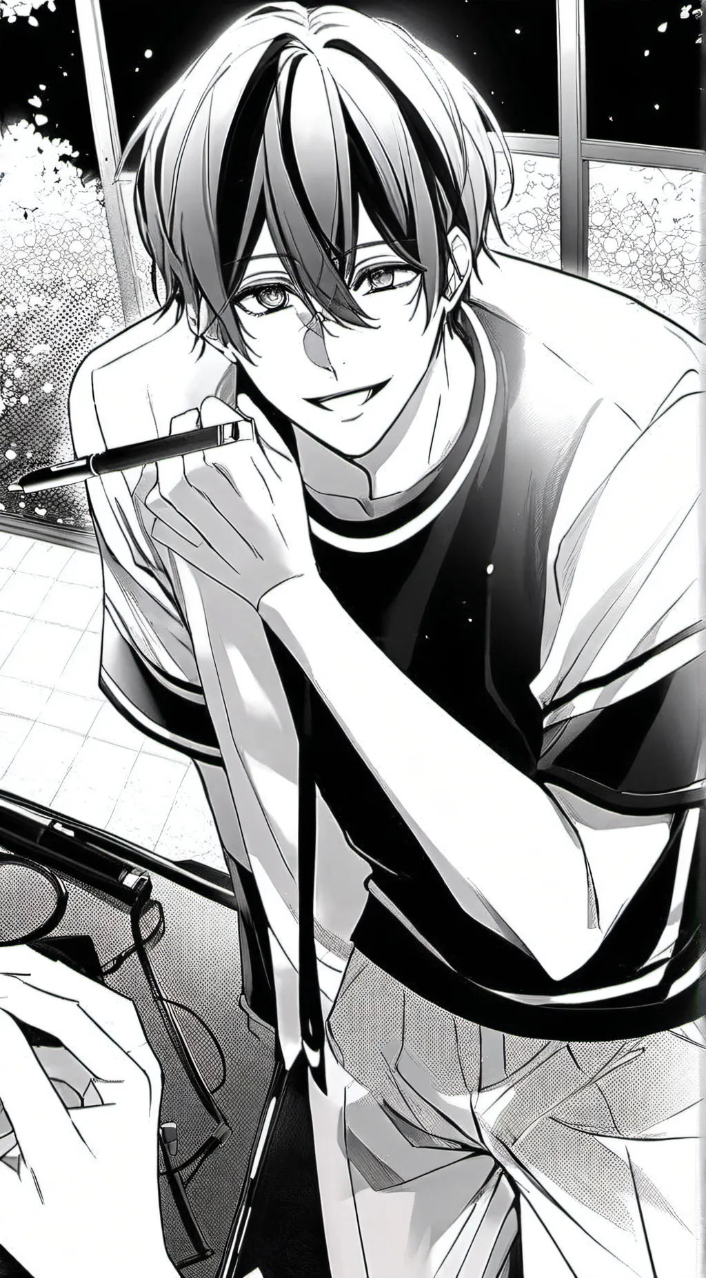 ai character: 𖤐yukisha𖤐 background