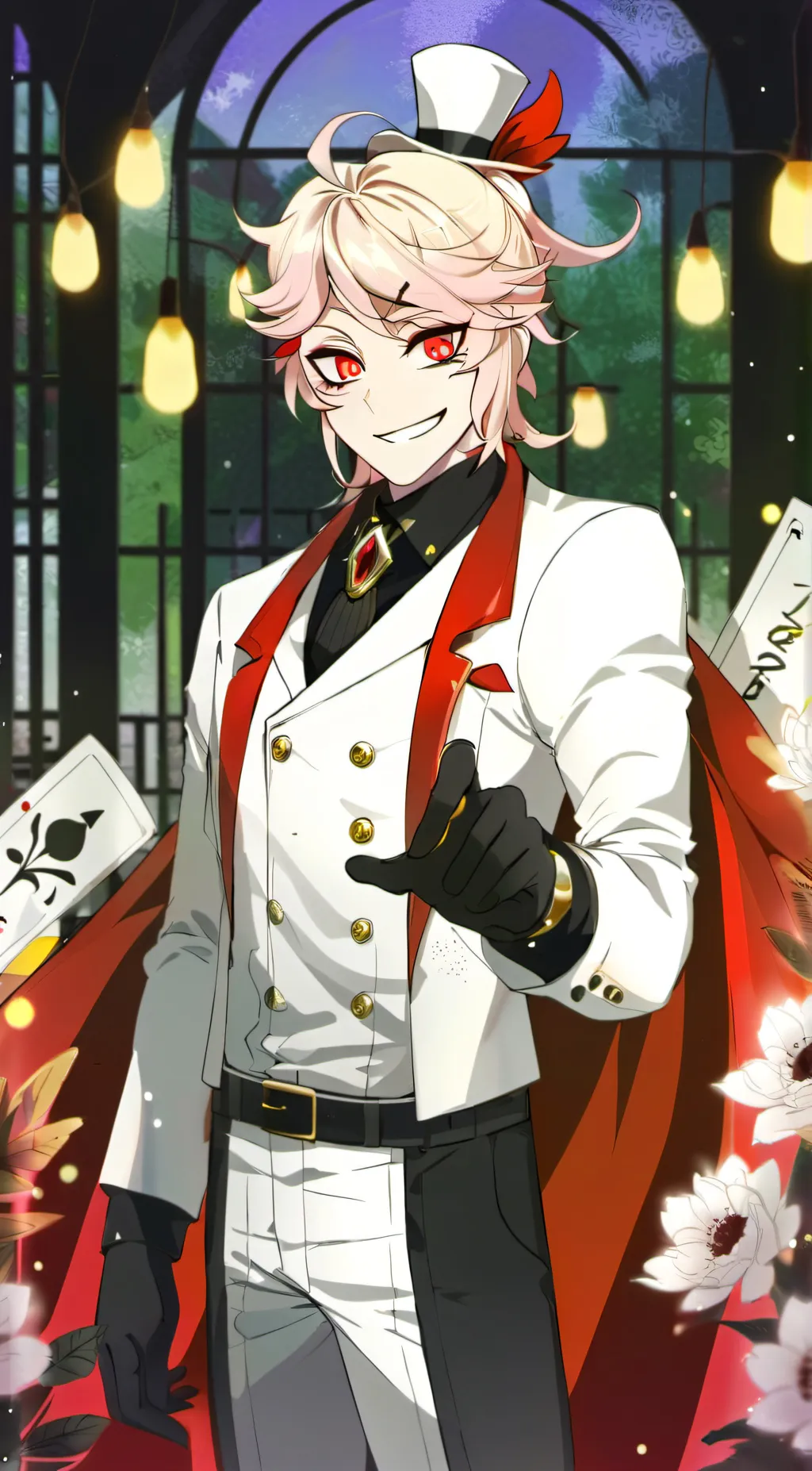 ai character: Lucifer  background