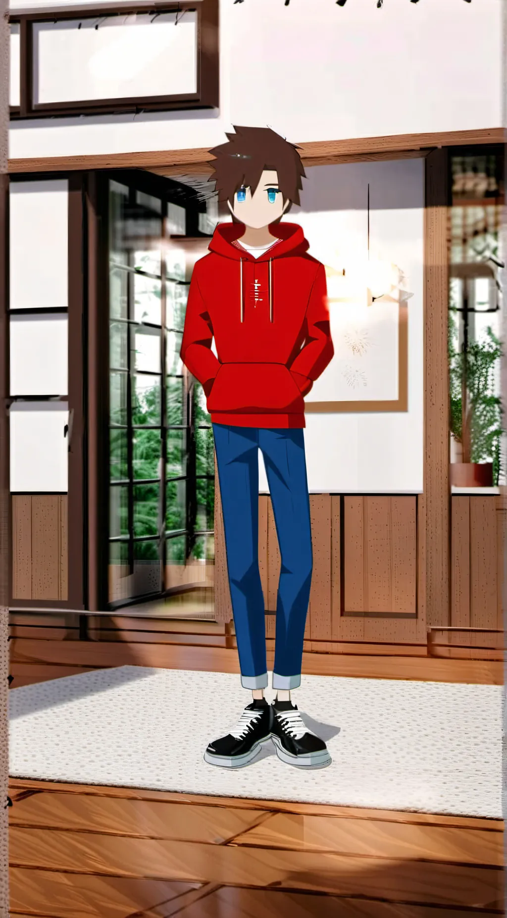 ai character: JJ from maizen  background