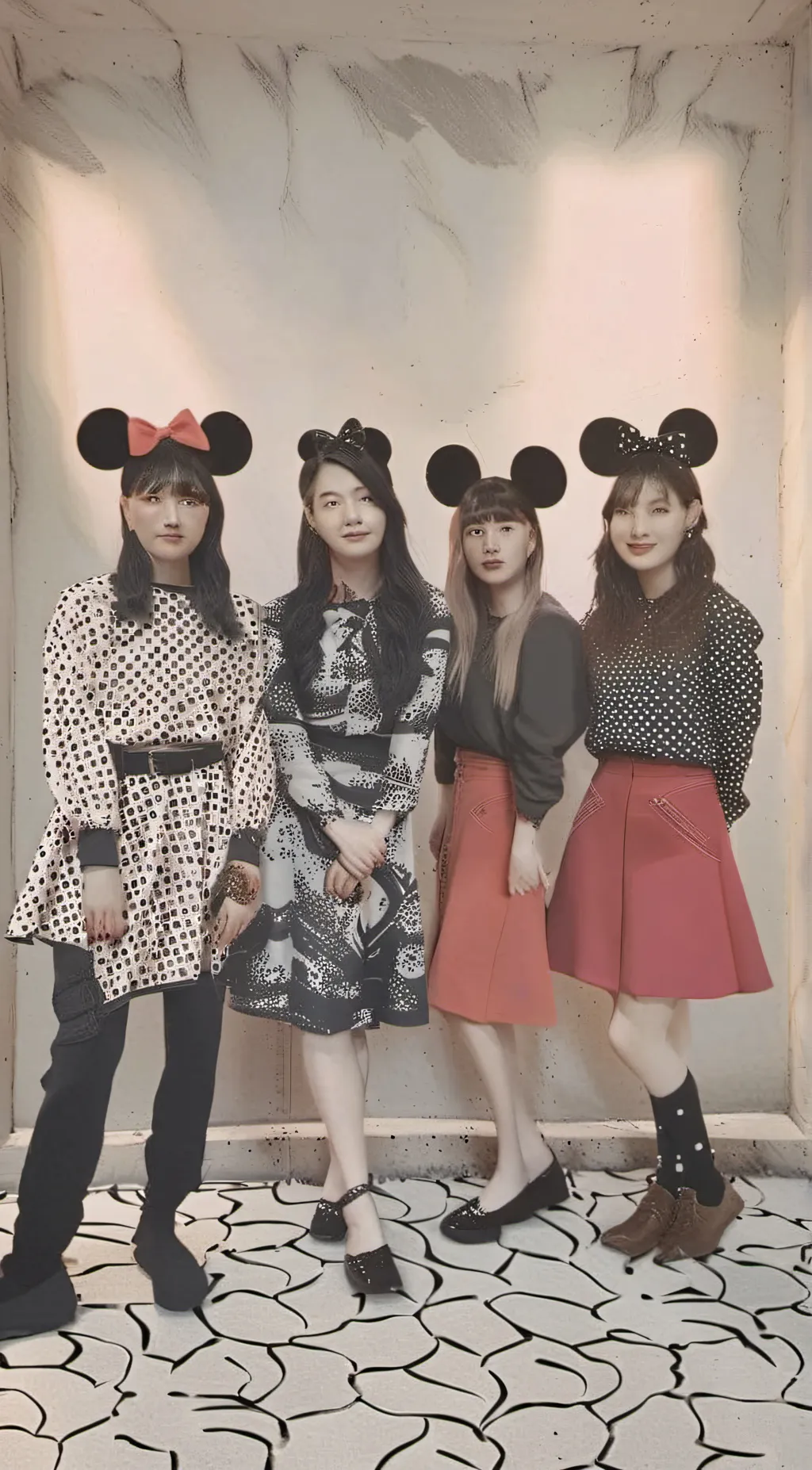 ai character: blackpink background