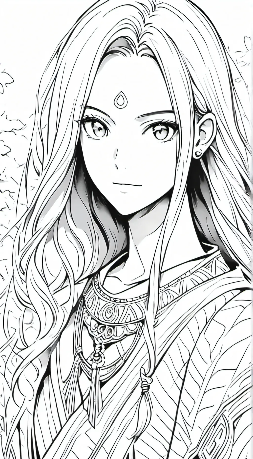 ai character: Moon goddess  background