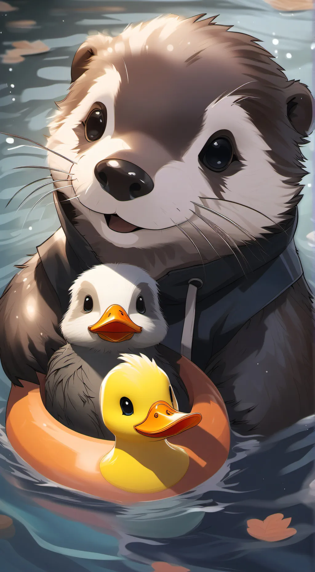 ai character: otty and ducksly background