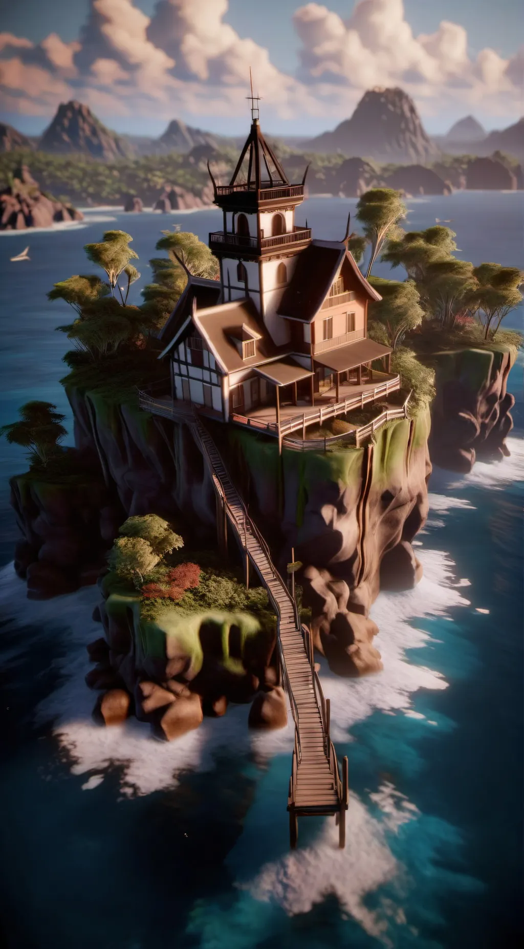 ai character: Islands Of Life background