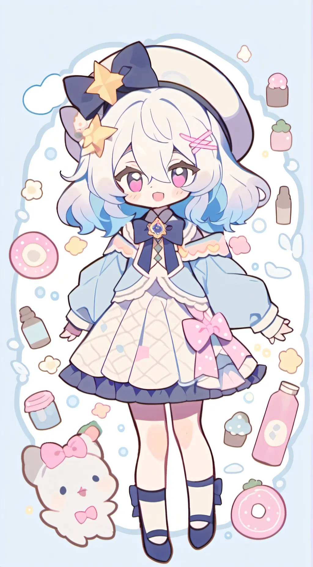 ai character: Kiki kikuyu  background