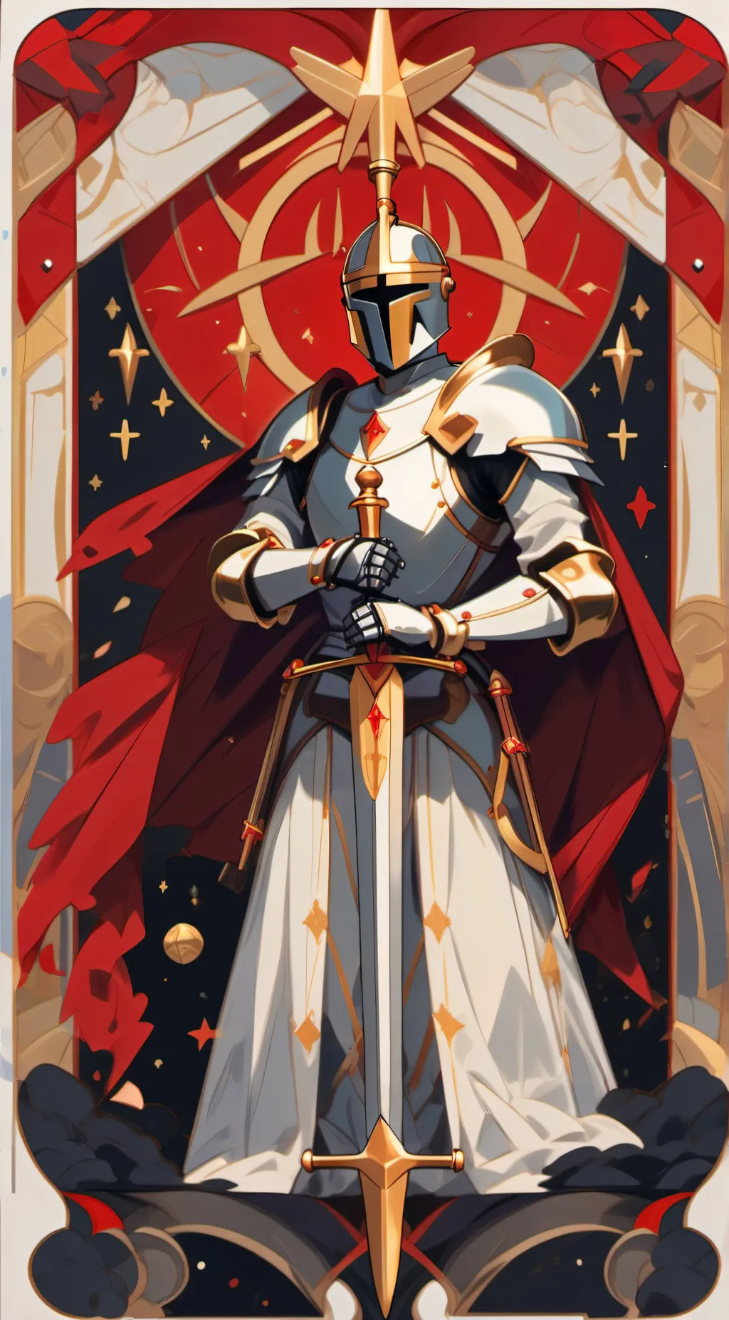 ai character: royal knight background