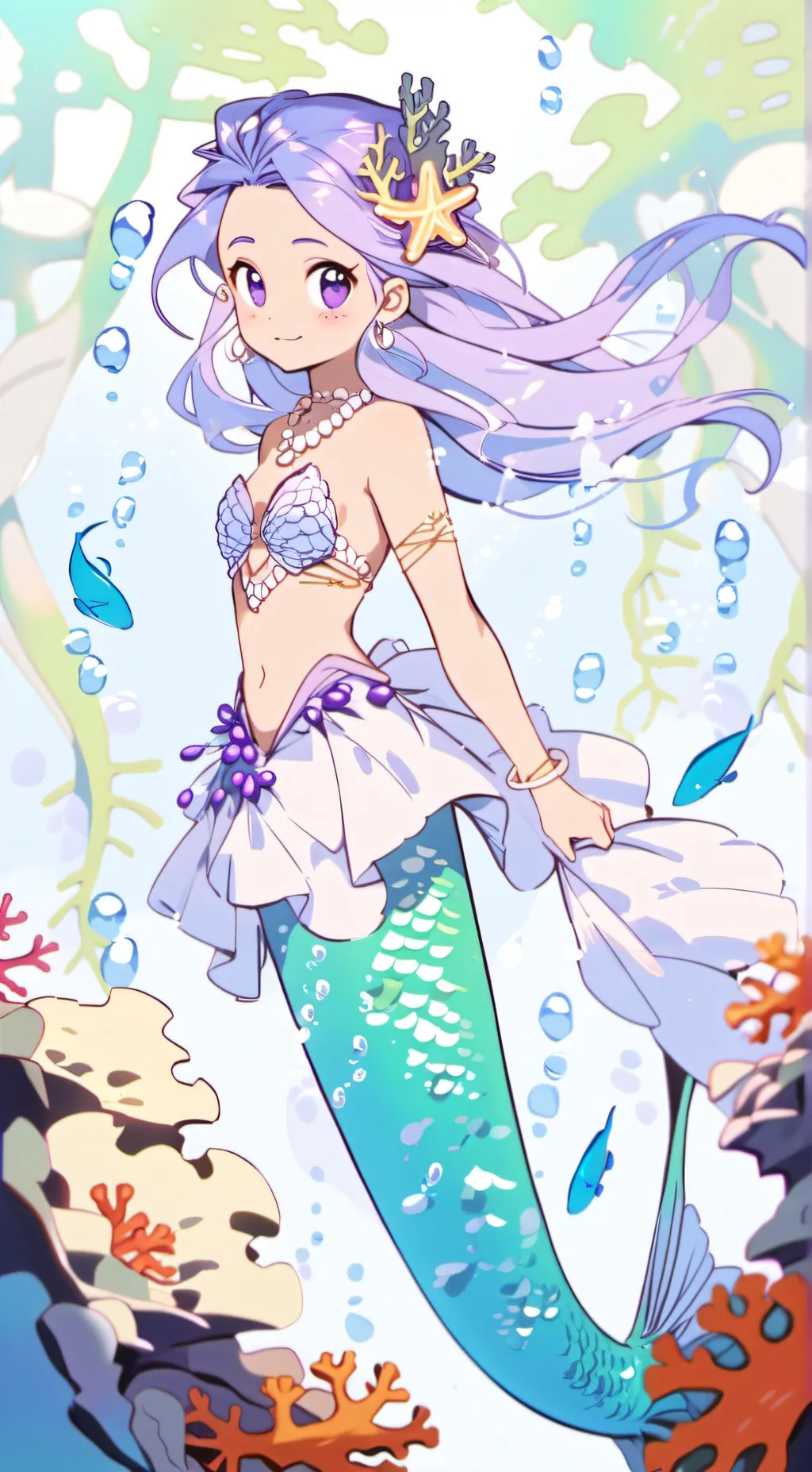 ai character: 🧜🏼‍♀️Meria🏝️ background