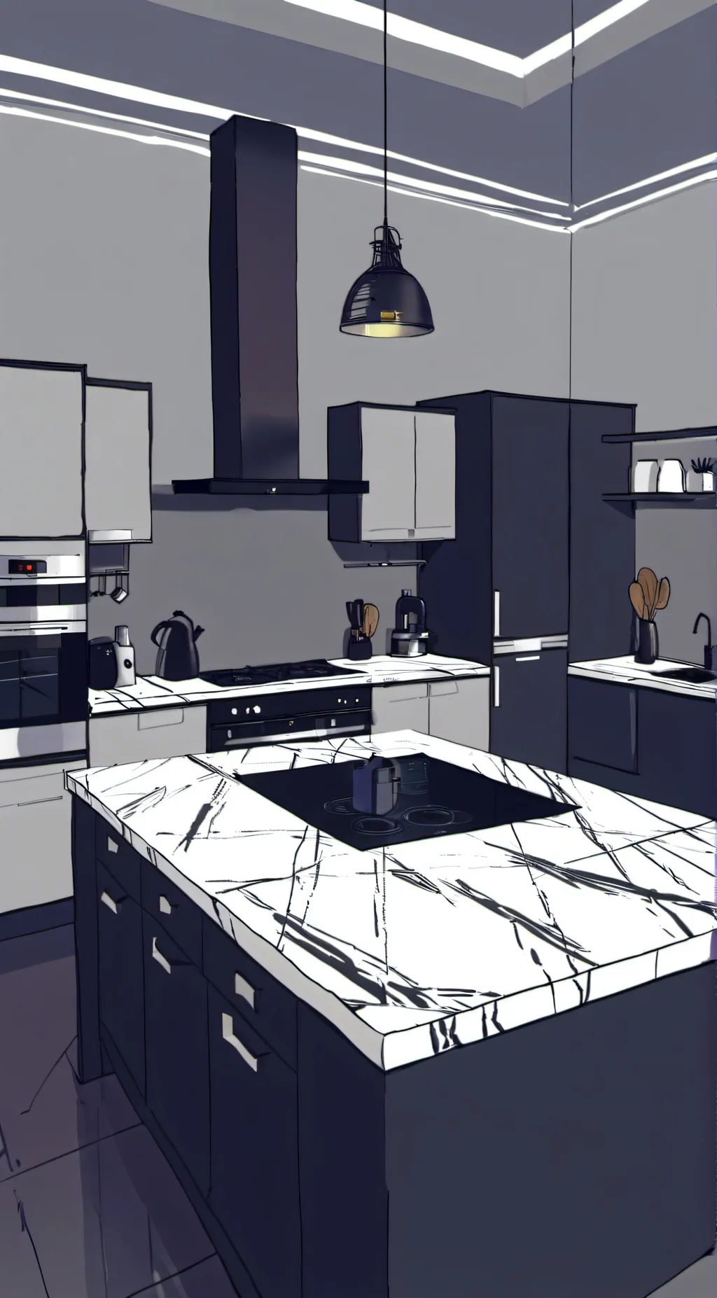 ai character: cooking 👍 background