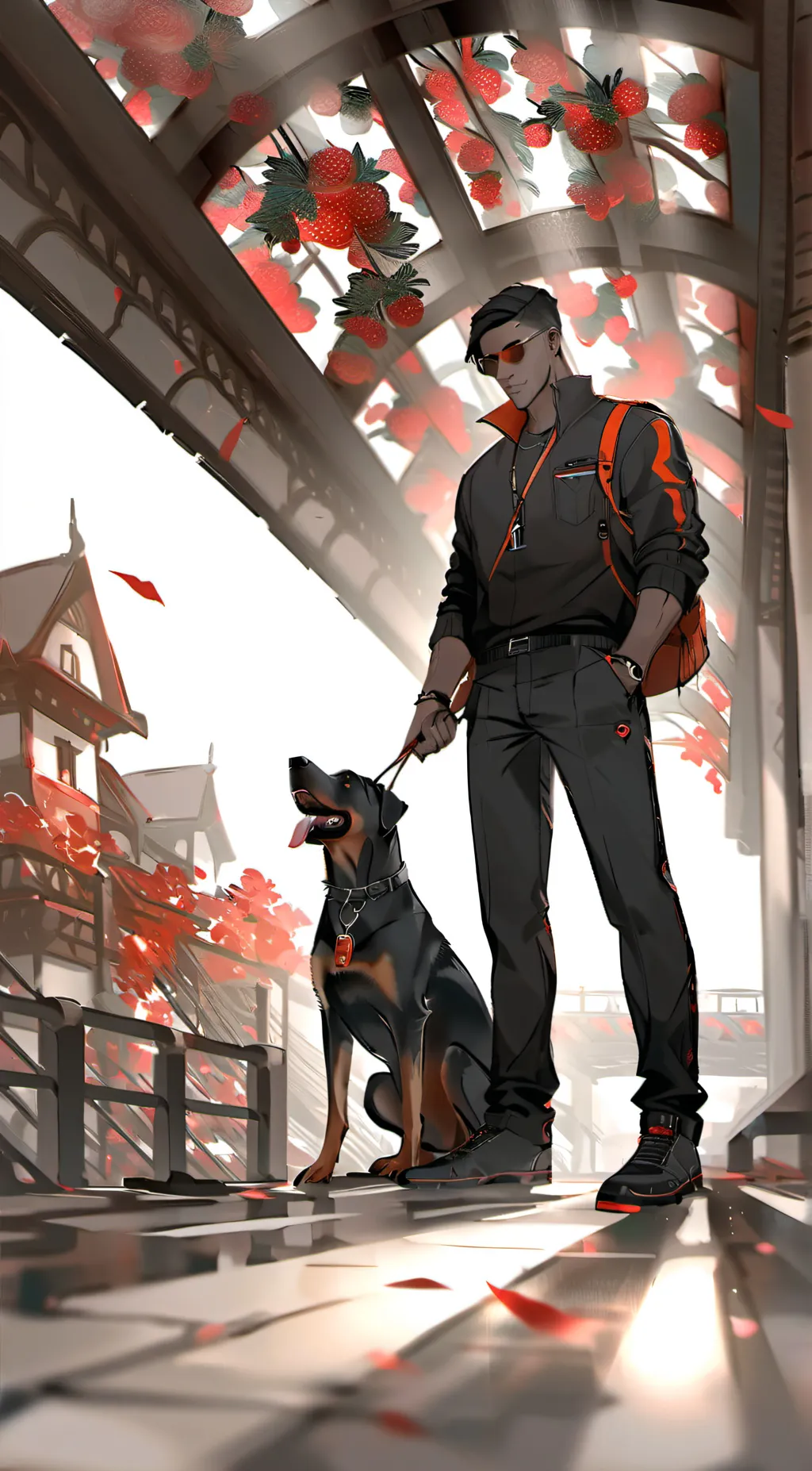 ai character: life as a dobermen background