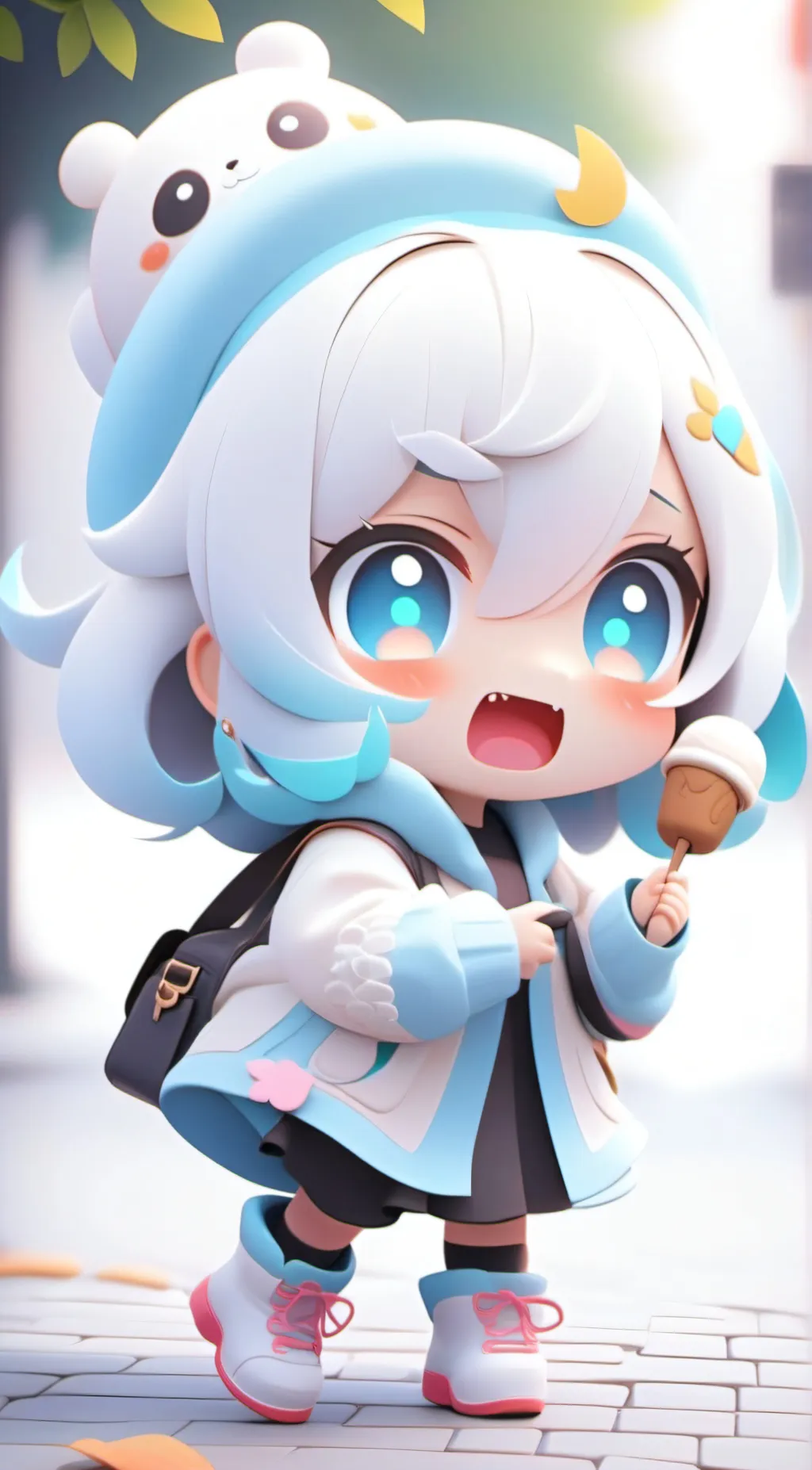 ai character: cinnamon roll background