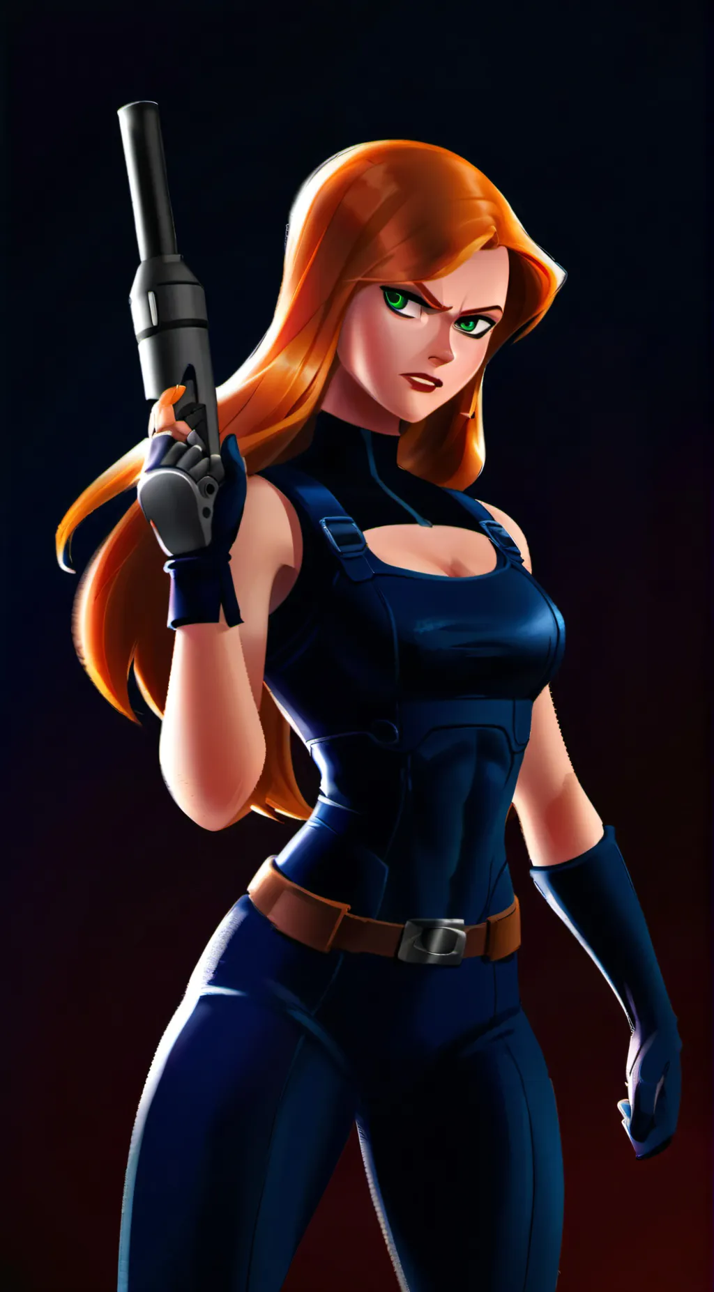 ai character: Kim Possible background