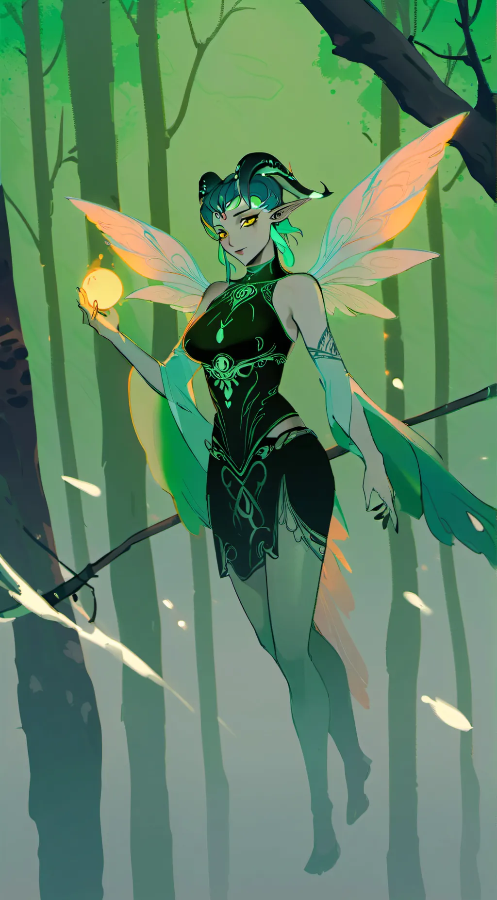 ai character: Salu Fae background