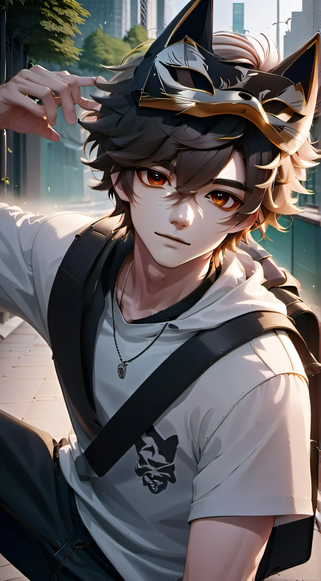 ai character: Michael Afton  background