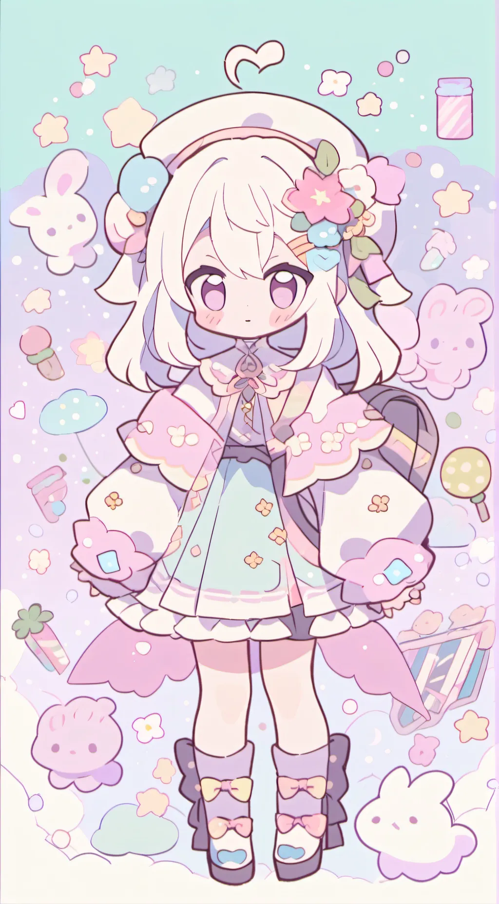 ai character: 𝐫𝐚𝐢𝐧𝐛𝐨𝐰 ❤🧡💛💚💙💜 background