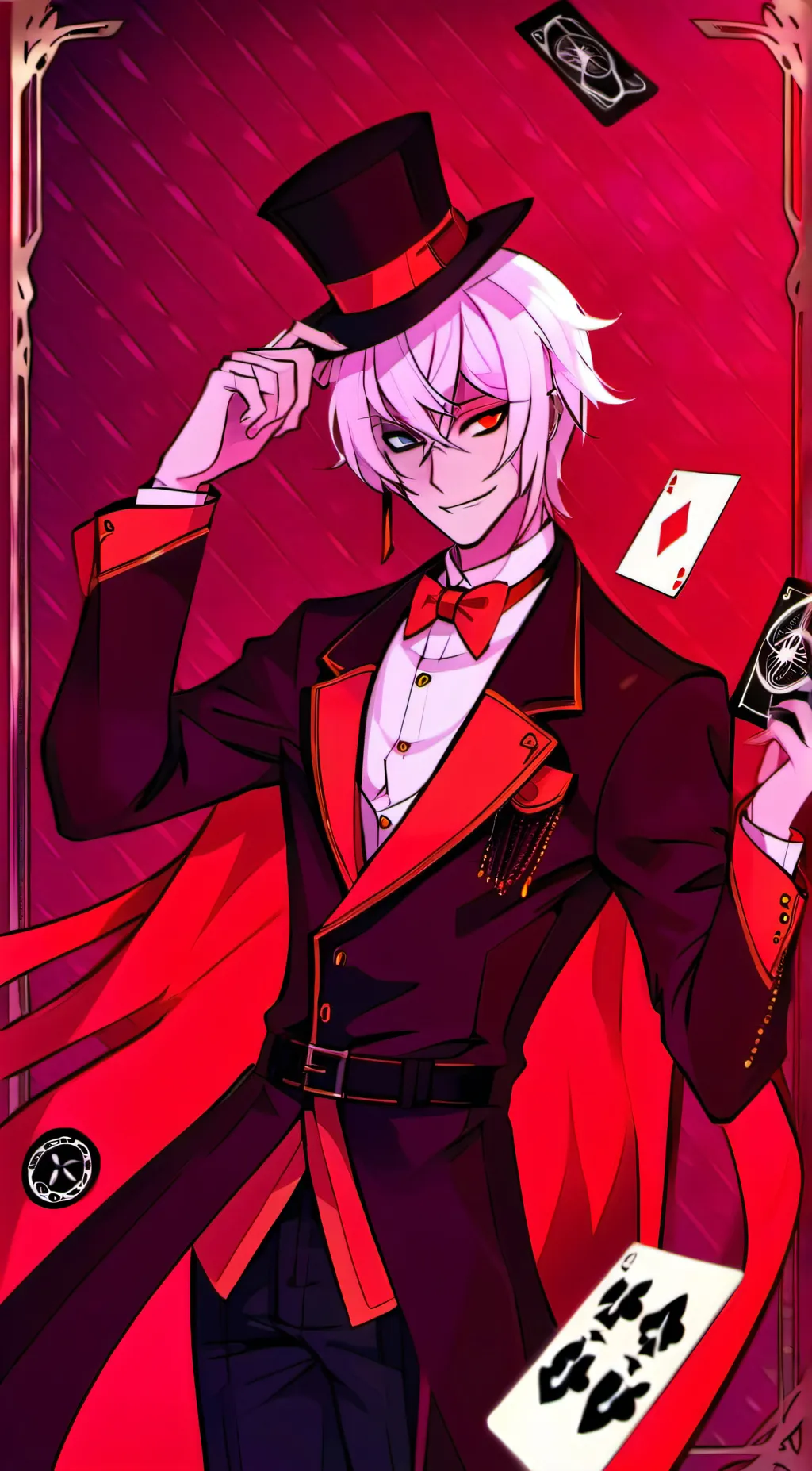 ai character: Alastor as a human background