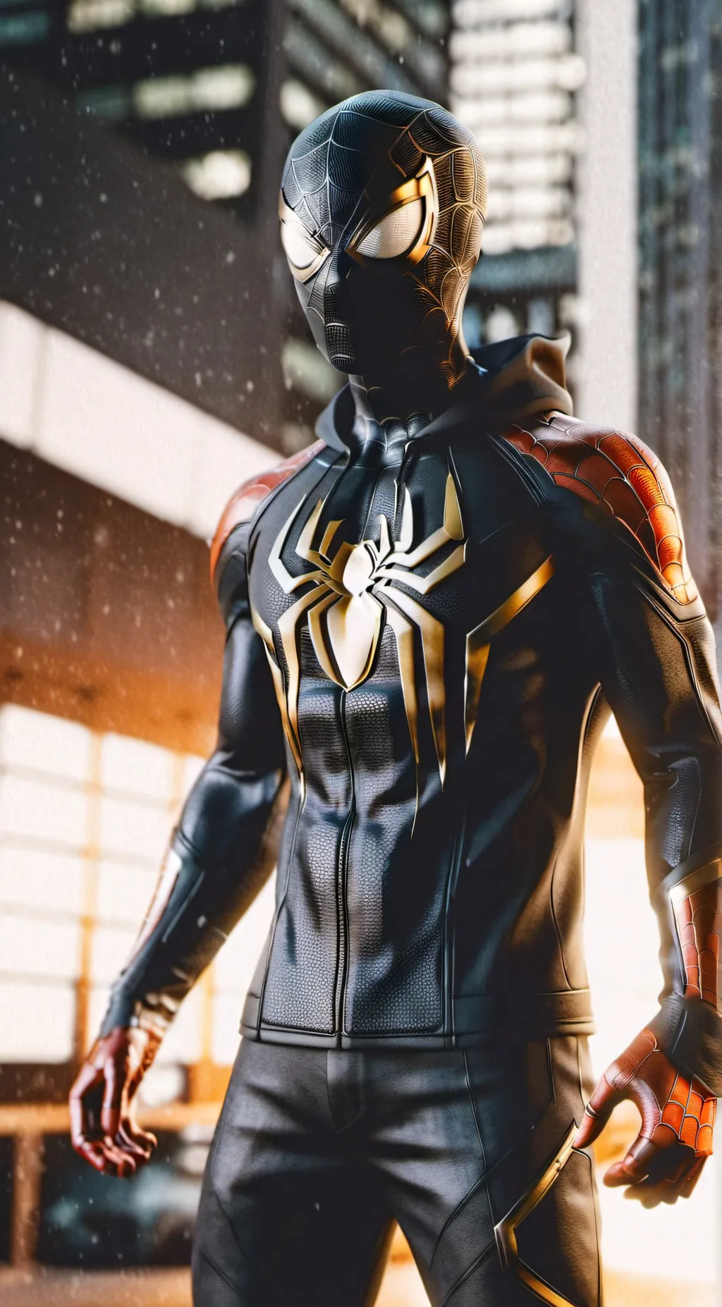 ai character: Micheal morales  background