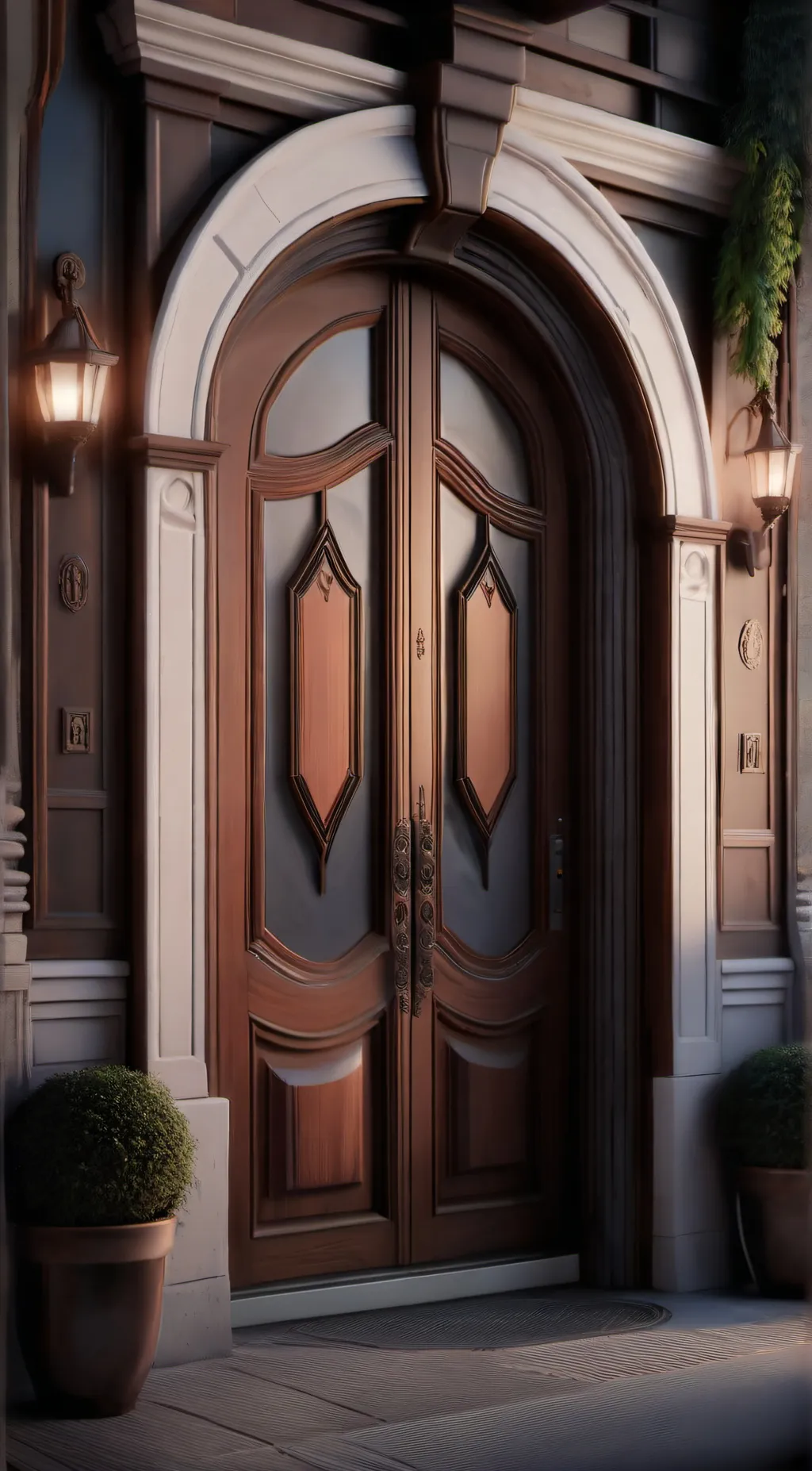 ai character: door background