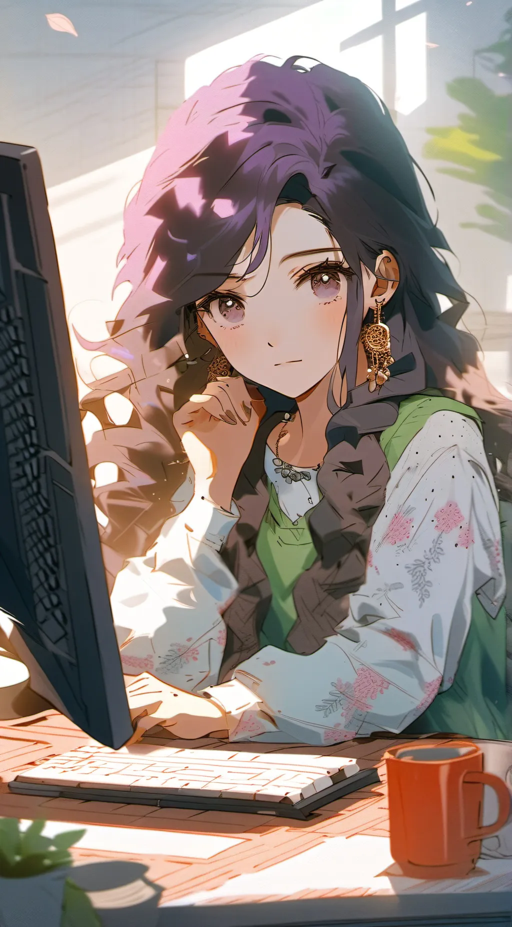 ai character: Lily background