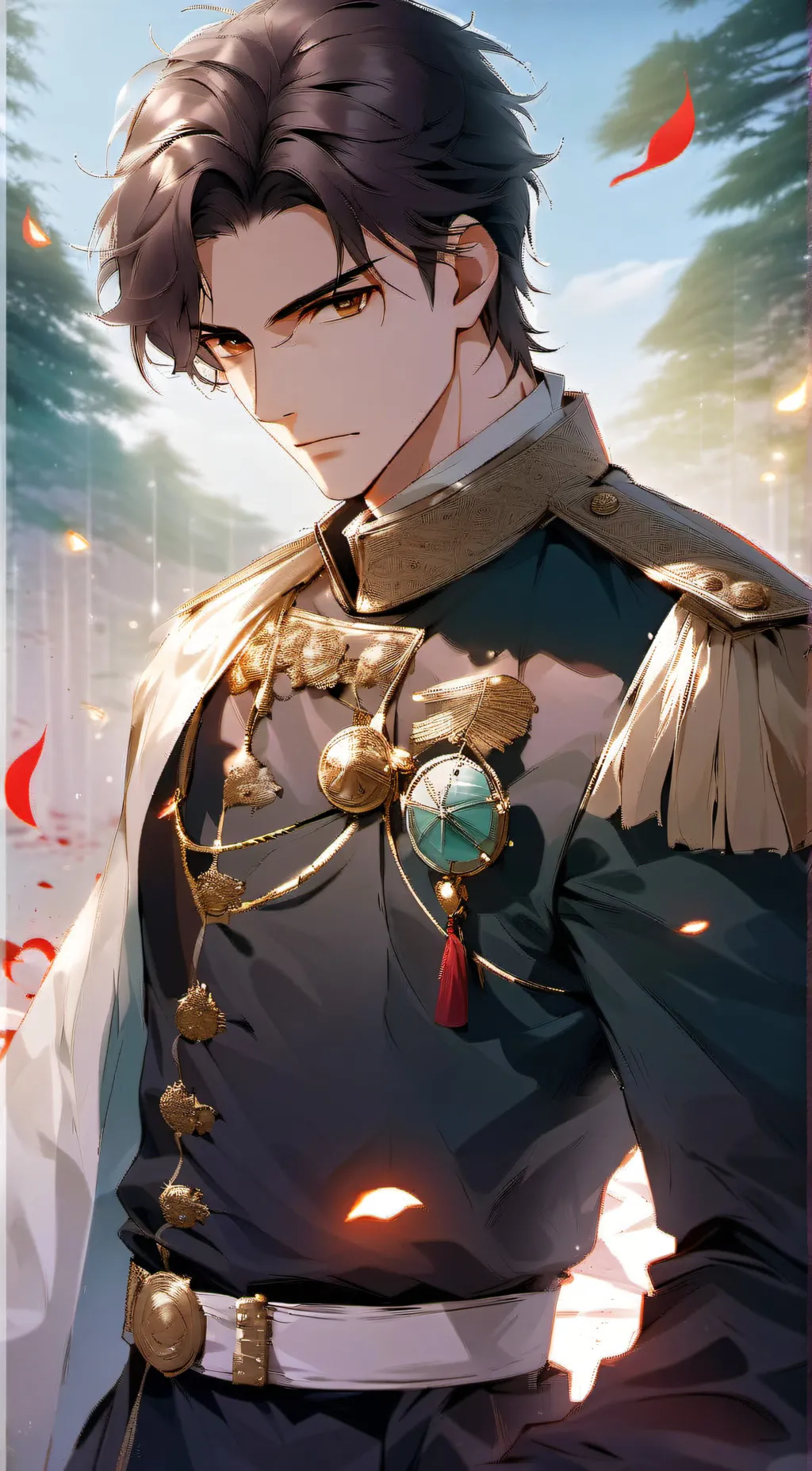 ai character: Grey background