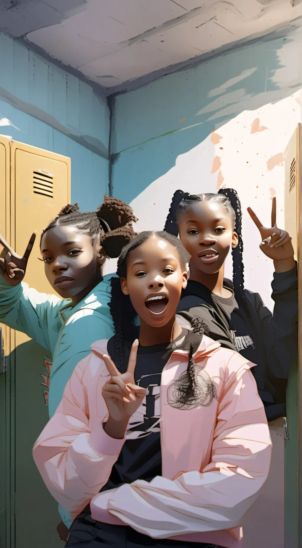 ai character: Akita,Ritta,Markel background