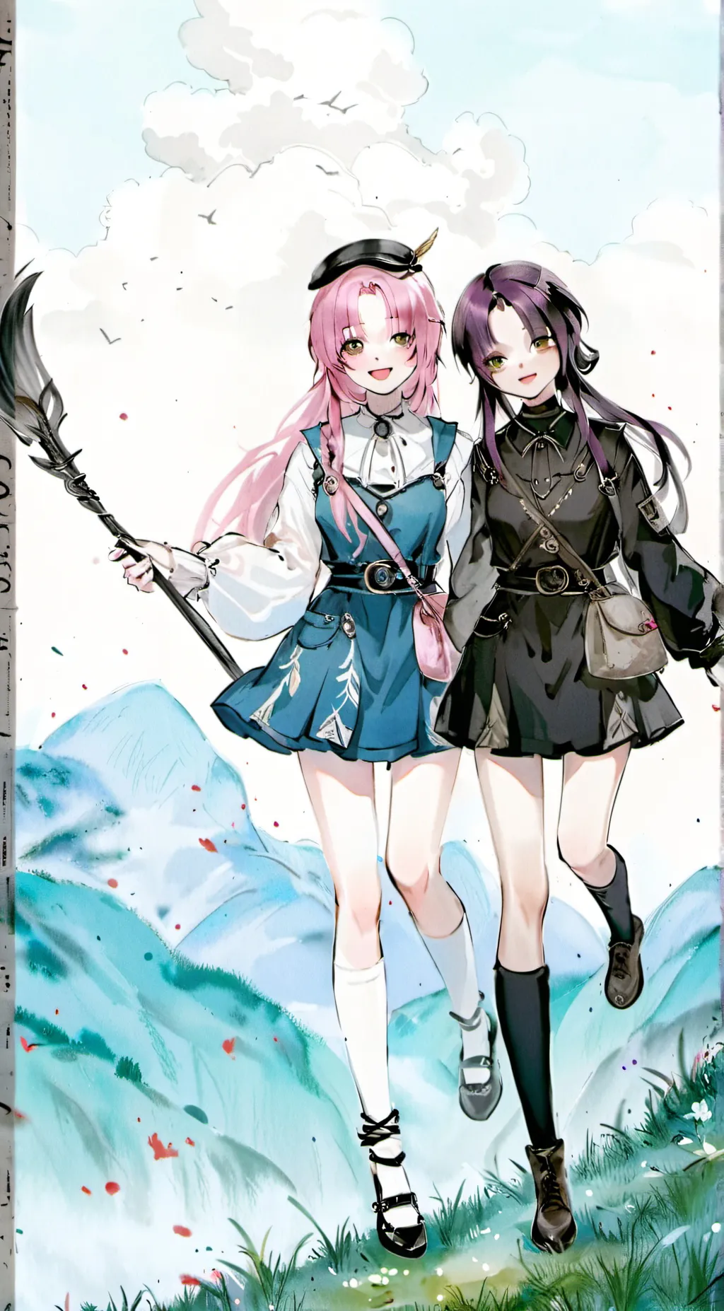 ai character: Mitsuri, shinobu background