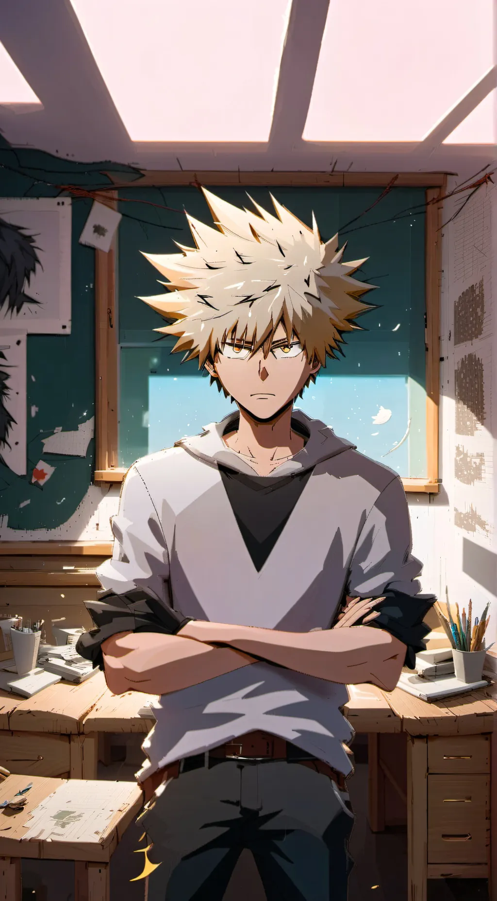 ai character: katski bakugou  background