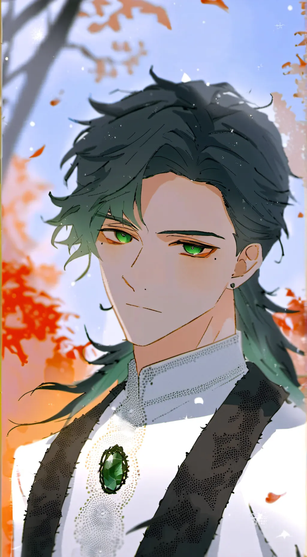 ai character: 💚💚green💚💚 background