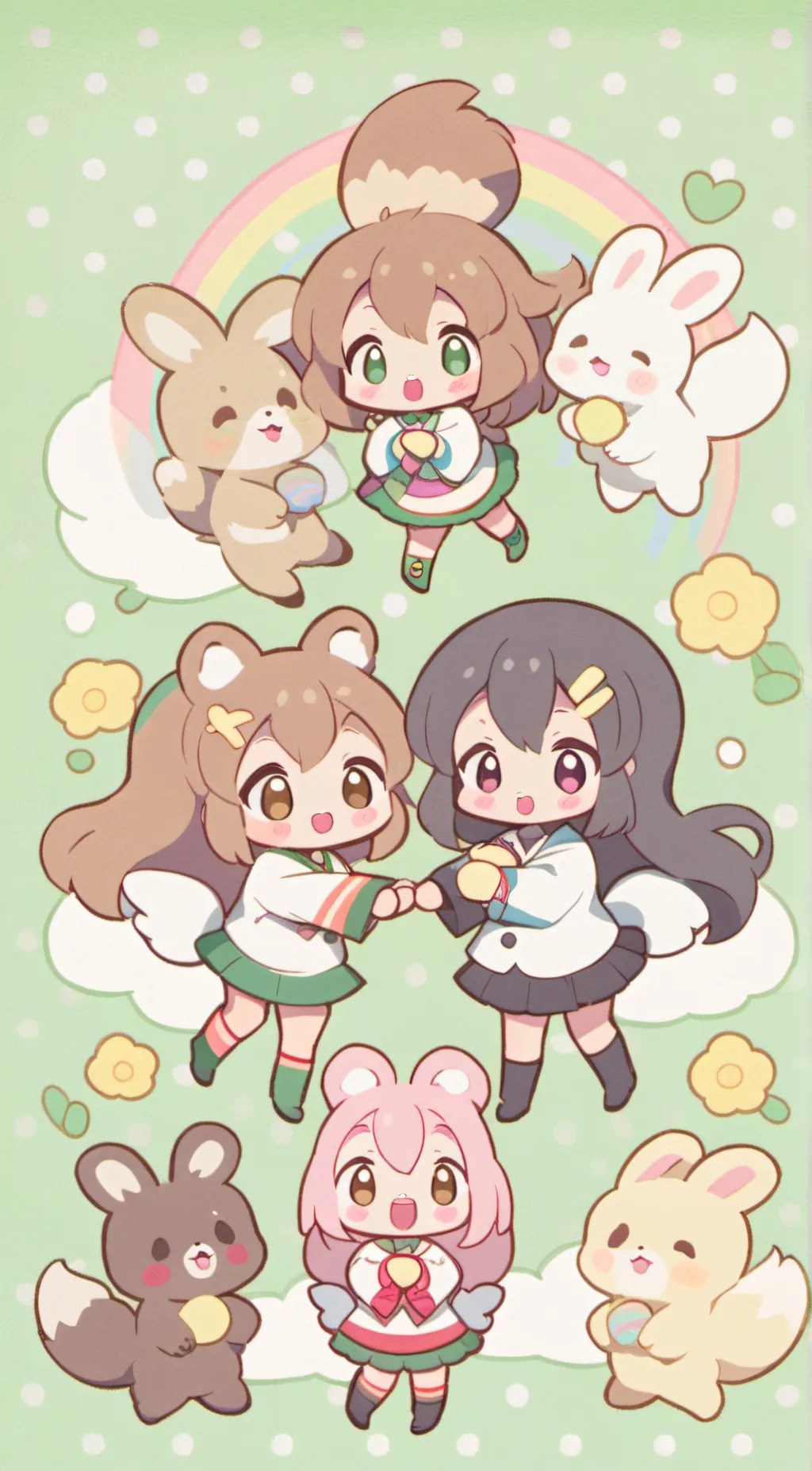 ai character: Freddy chica Bonni background