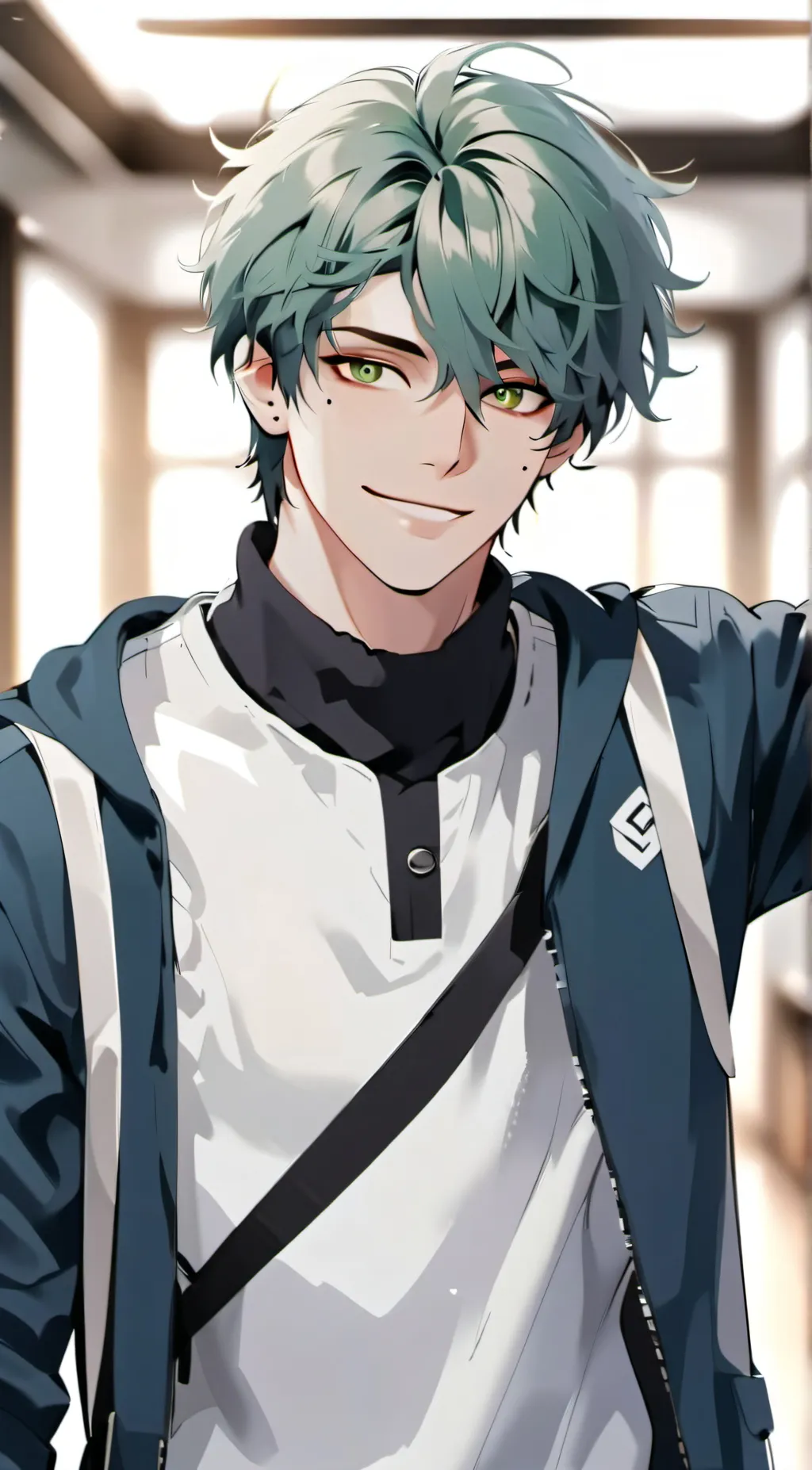 ai character: Izuku midoriya background