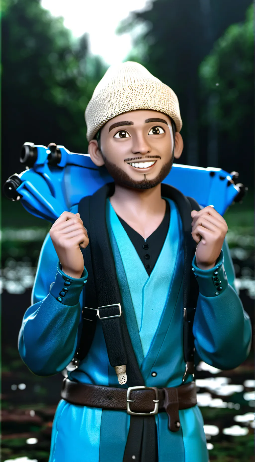 ai character: August  background