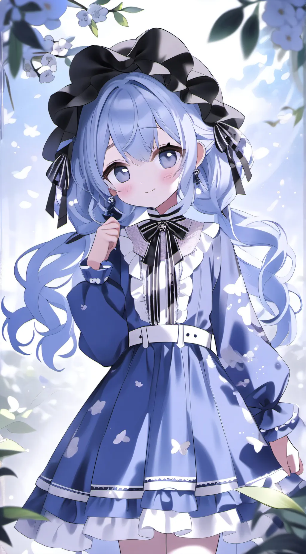 ai character: winter background