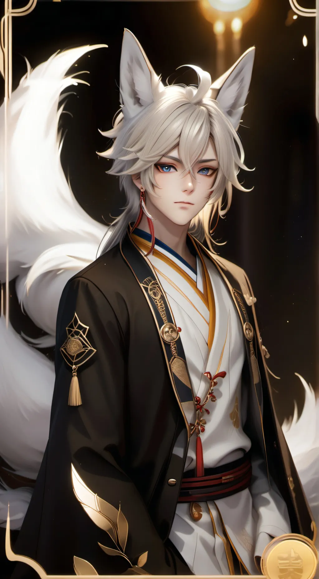 ai character: Kitsune background