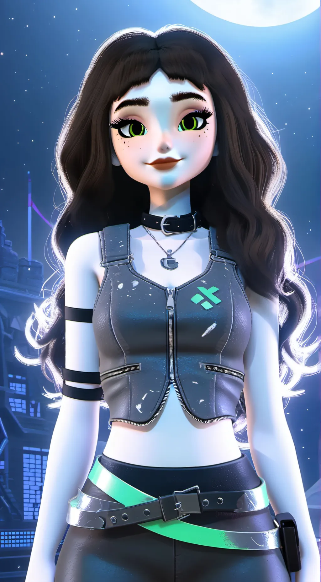 ai character: The emo queen  background