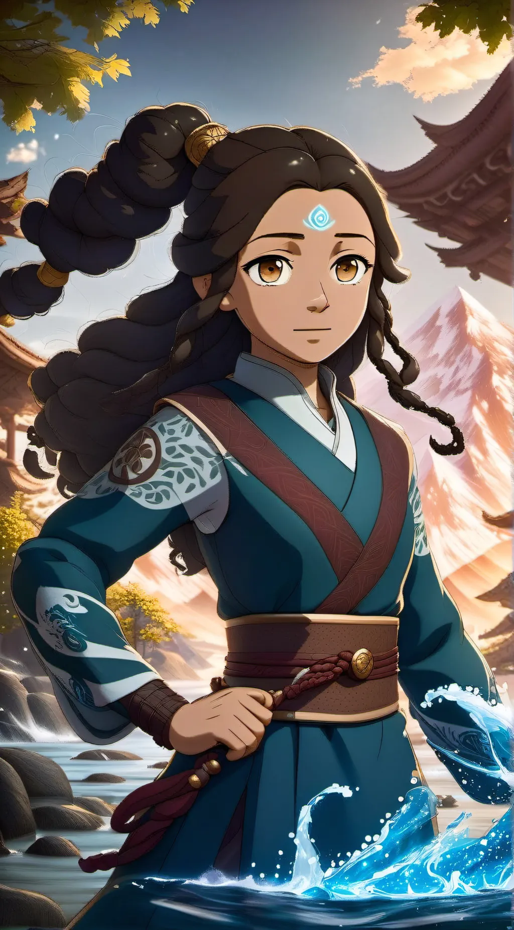 ai character: katara background