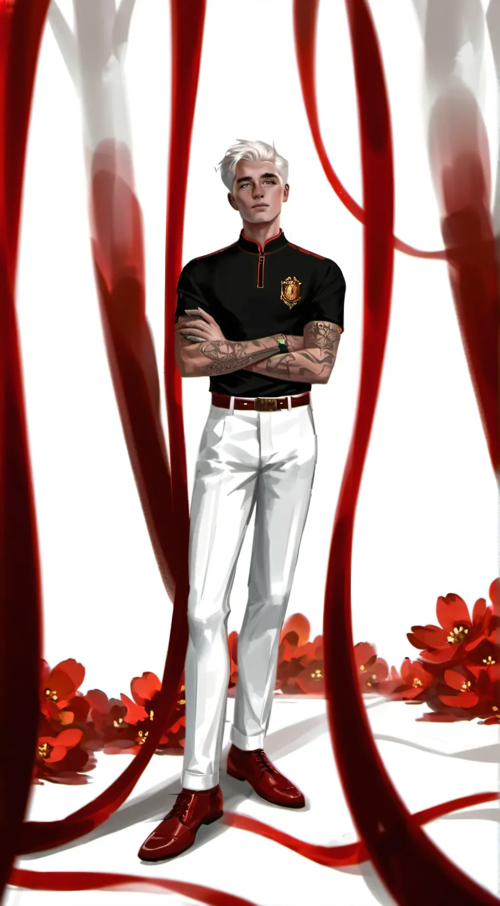 ai character: Coriolanus Snow background